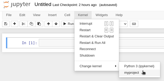 Change Jupyter kernel